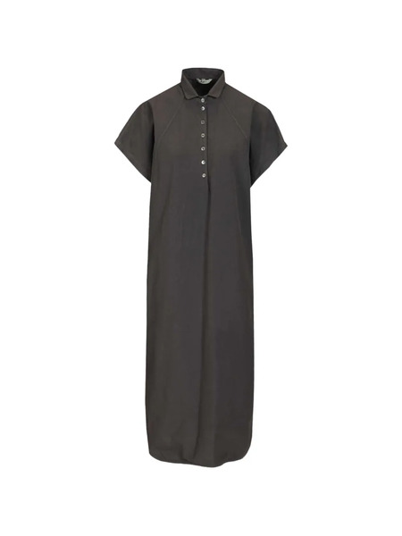  Barena Serafina Tendon Raglan-sleeve Midi Dress - Grey 