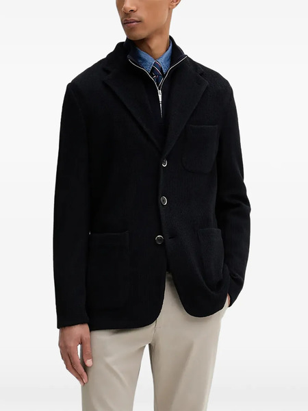  Barena Single-breasted Knitted Blazer - Black 