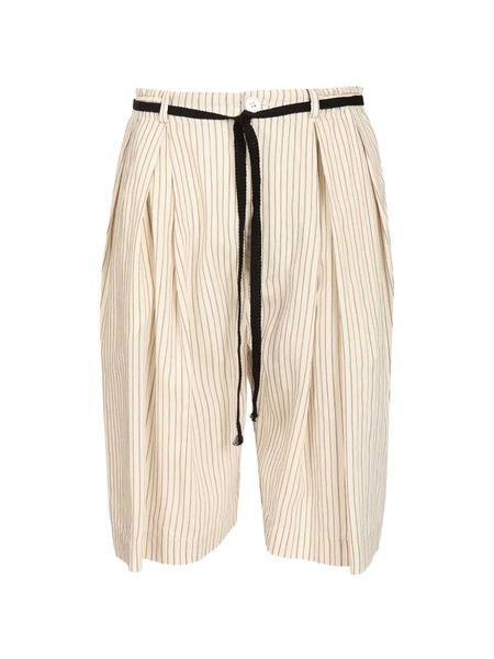  Barena Striped Belted Shorts - Neutrals 