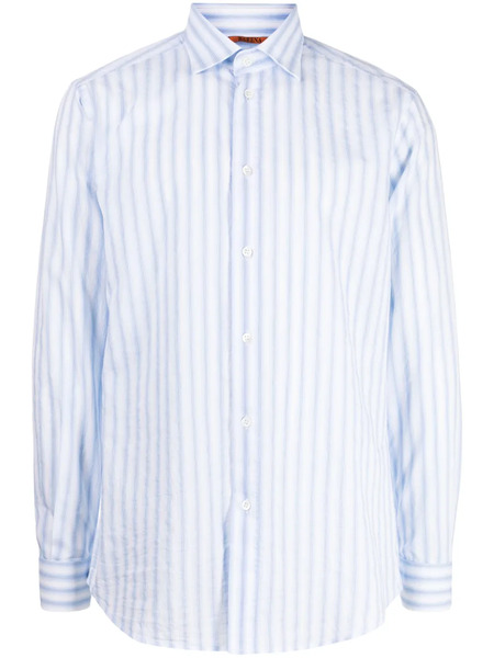  Barena Striped Poplin Shirt - White 