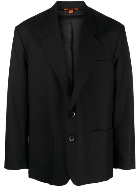  Barena Tonal-striped Single-breasted Wool Blazer - Blue 