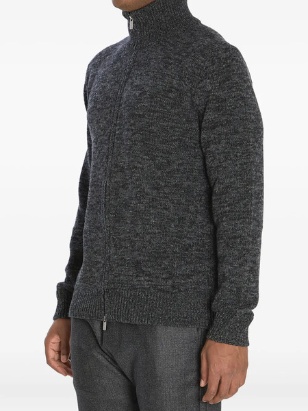  Barena Turtleneck Zip-front Sweater - Black 