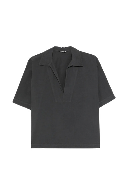  Barena V-neck Cotton Blouse - Grey 