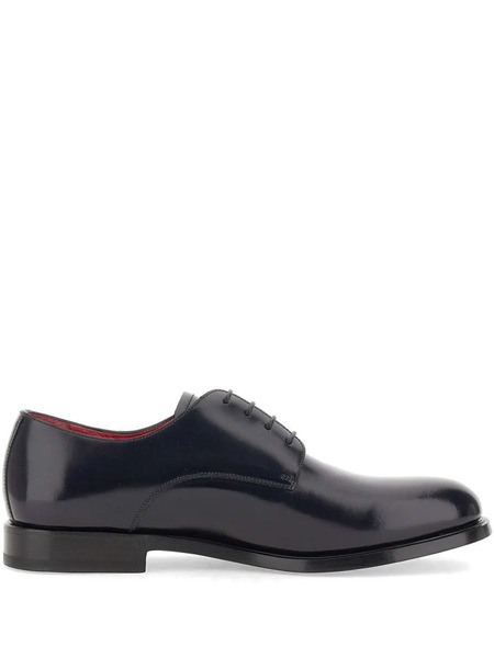  Barrett Leather Lace-up Derby Shoes - Blue 