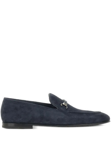  Barrett Suede Braided Loafers - Blue 
