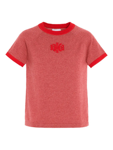  Barrie B-logo Cashmere T-shirt - Red 