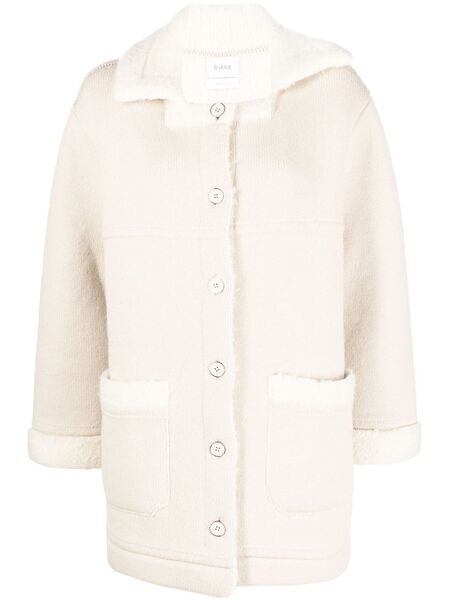  Barrie Cashmere-alpaca Buttoned Coat - Neutrals 