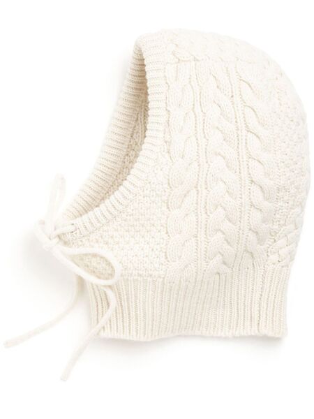  Barrie Cashmere Balaclava - White 