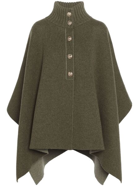  Barrie Cashmere Cape - Green 