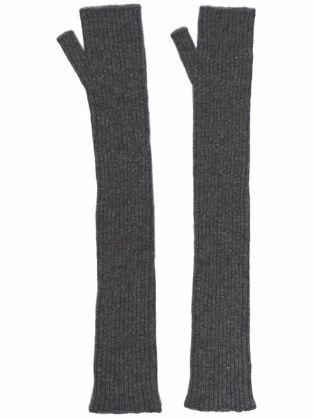  Barrie Cashmere Fingerless Gloves - Grey 