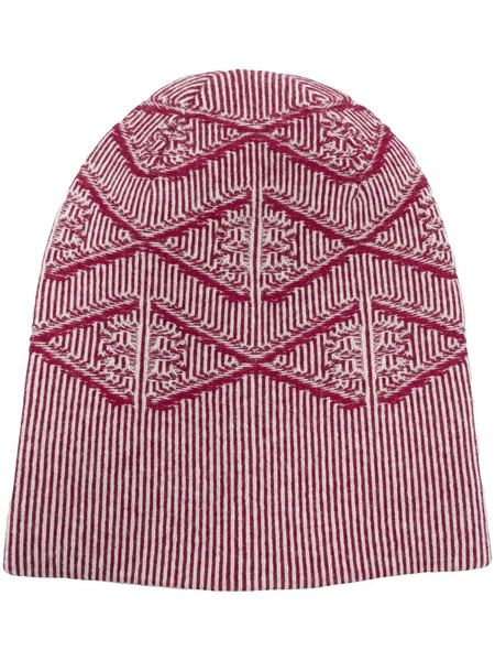  Barrie Cashmere Monogram Beanie - Pink 