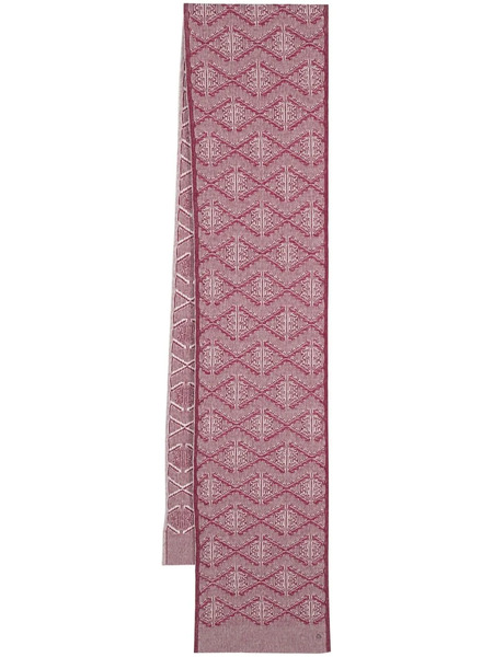  Barrie Cashmere Monogram Scarf - Pink 