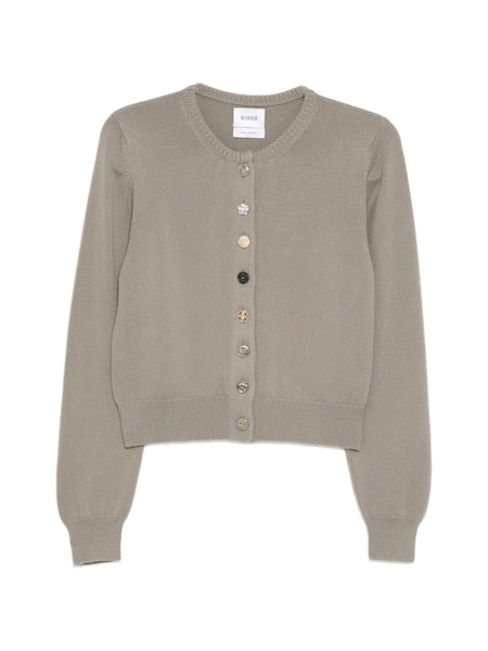  Barrie Cotton And Cashmere Jewelled Button Cardigan - Neutrals 