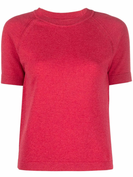  Barrie Fine-knit Cashmere Top - Red 
