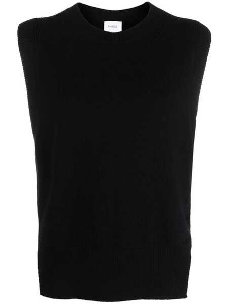  Barrie Iconic Sleeveless Cashmere Jumper - Black 