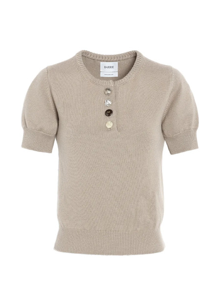  Barrie Jewelled Buttons Top - Neutrals 