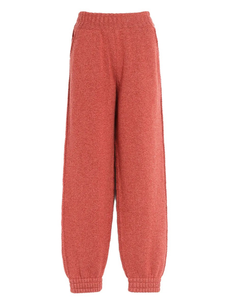  Barrie Knitted Cashmere Trousers - Orange 