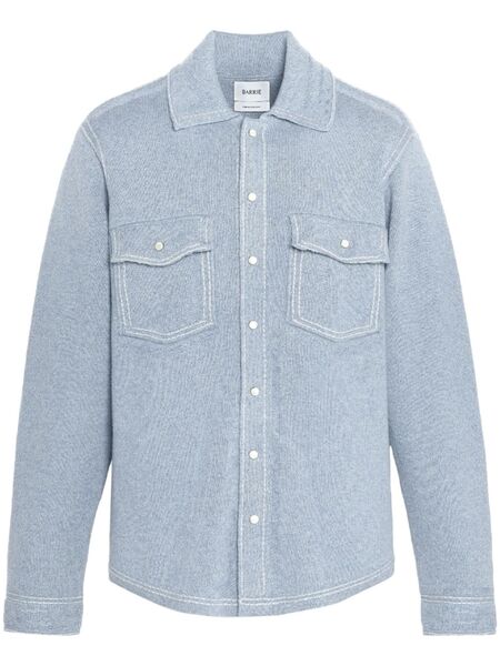  Barrie Knitted Overshirt - Blue 