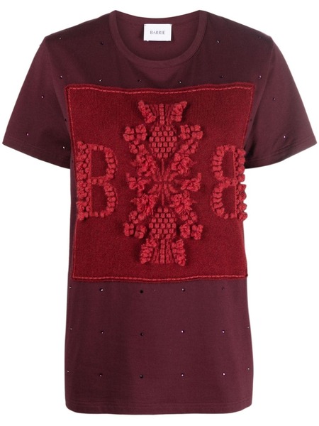  Barrie Logo-embroidered Embellished T-shirt 