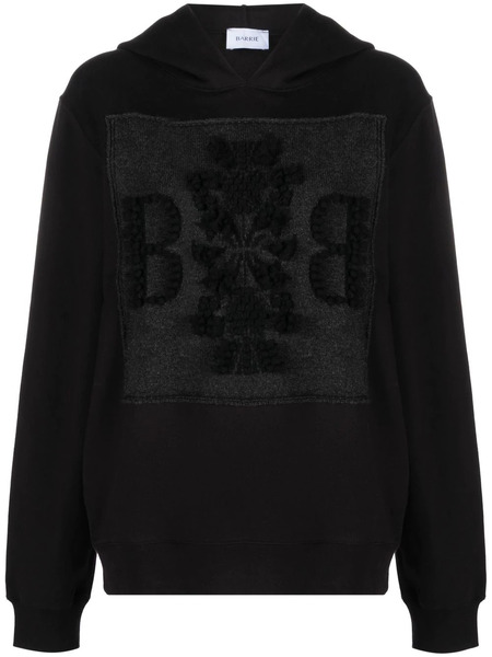  Barrie Logo-patch Cotton Hoodie - Black 