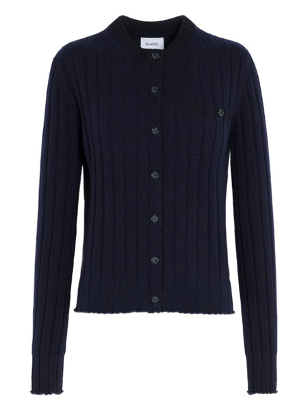  Barrie Ribbed Cardigan - Blue 