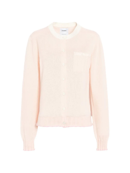  Barrie Ribbed Detailing Cardigan - Pink 