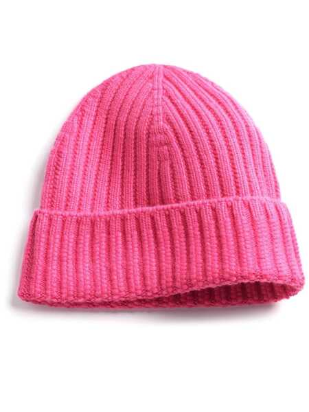  Barrie Ribbed-knit Cashmere Beanie - Pink 