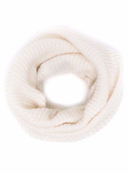  Barrie Ribbed-knit Cashmere Snood - White 