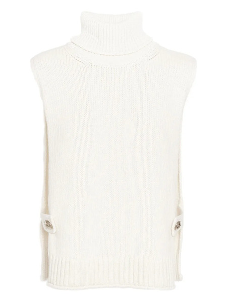 Barrie Roll-neck Vest - Neutrals 