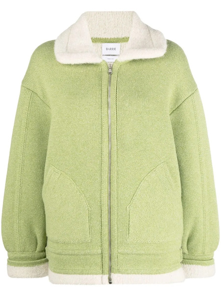  Barrie Shearling-lined Zipped-up Jacket - Green 