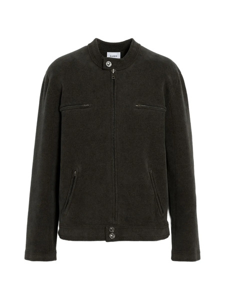  Barrie Suede Effect Zip Jacket - Brown 