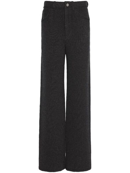  Barrie Wide-leg Knitted Trousers - Black 