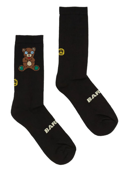  Barrow Bear-embellishment Socks - Black 