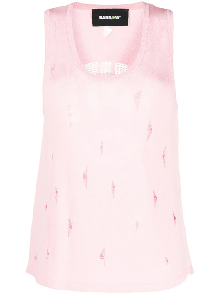  Barrow Distressed-effect Sleeveless Top - Pink 