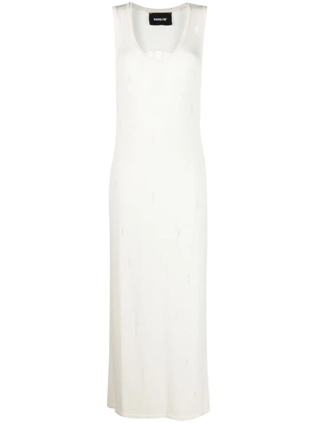  Barrow Distressed Knitted Maxi Dress - Neutrals 