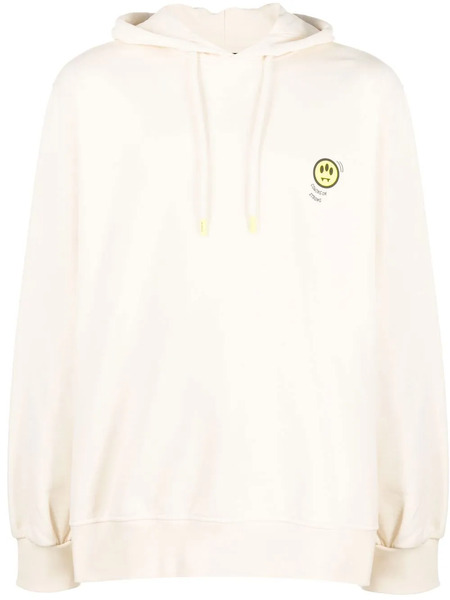  Barrow Embroidered-logo Hoodie - Neutrals 