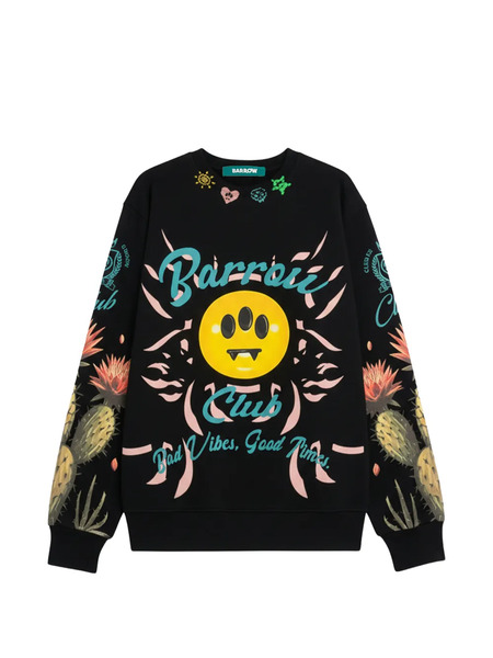  Barrow Graphic-print Sweatshirt - Black 