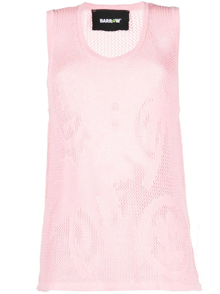  Barrow Intarsia-knit Palm Tree Top - Pink 