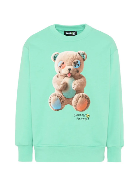  Barrow Kids Bear Graphic Sweatshirt - Green 
