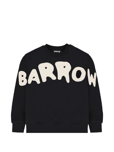  Barrow Kids Drop-shoulder Sweatshirt - Black 