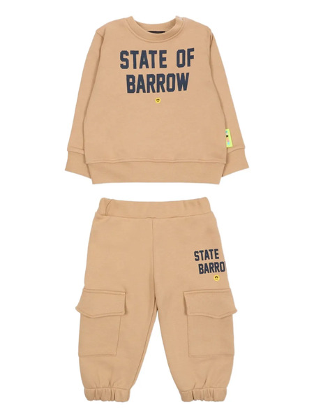  Barrow Kids Graphic-print Tracksuit - Neutrals 