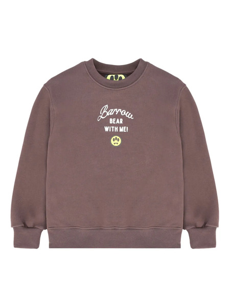  Barrow Kids Logo-embroidered Sweatshirt - Brown 