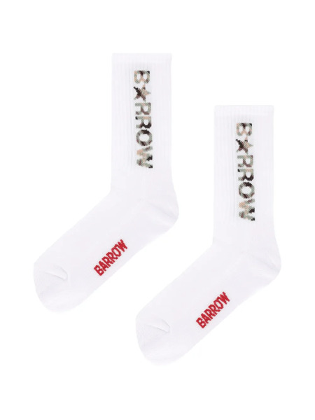  Barrow Kids Logo Socks - White 