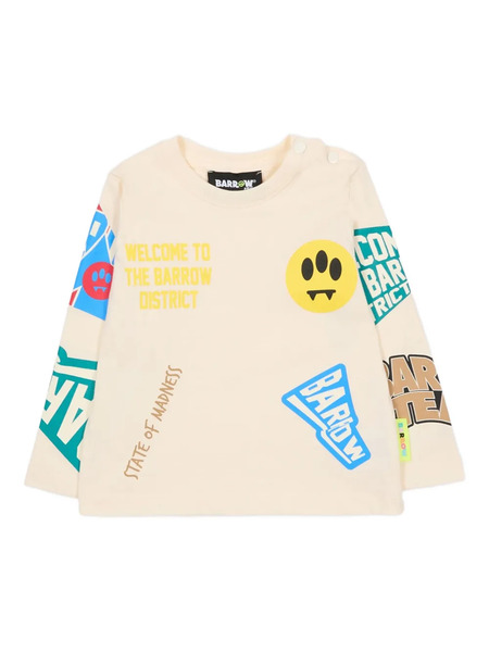  Barrow Kids Long-sleeve Graphic T-shirt - Neutrals 