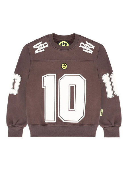  Barrow Kids Number-applique Sweatshirt - Brown 