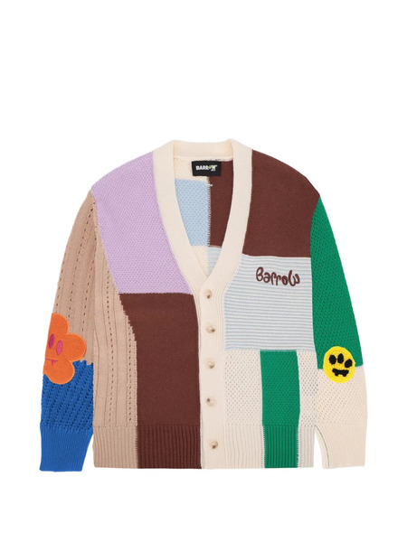  Barrow Kids Patchwork Flower Cardigan - Neutrals 