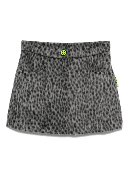  Barrow Kids Spotted Wool Skirt - Grey 