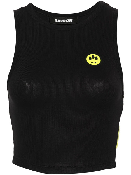  Barrow Logo-print Cropped Top - Black 