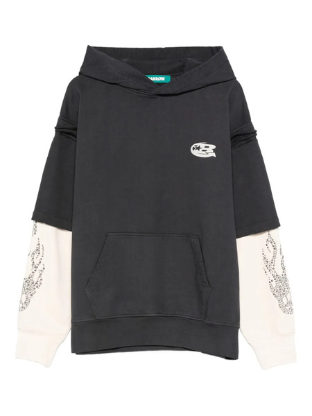 Barrow Logo-print Hoodie - Grey 