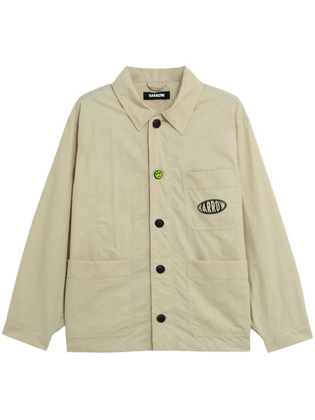  Barrow Logo Shirt Jacket - Neutrals 